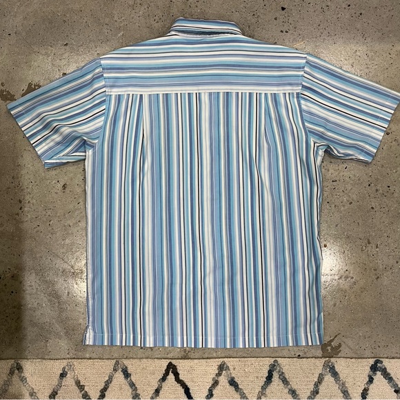 Vintage Penmans blue stripe shirt US L - Picture 5 of 6